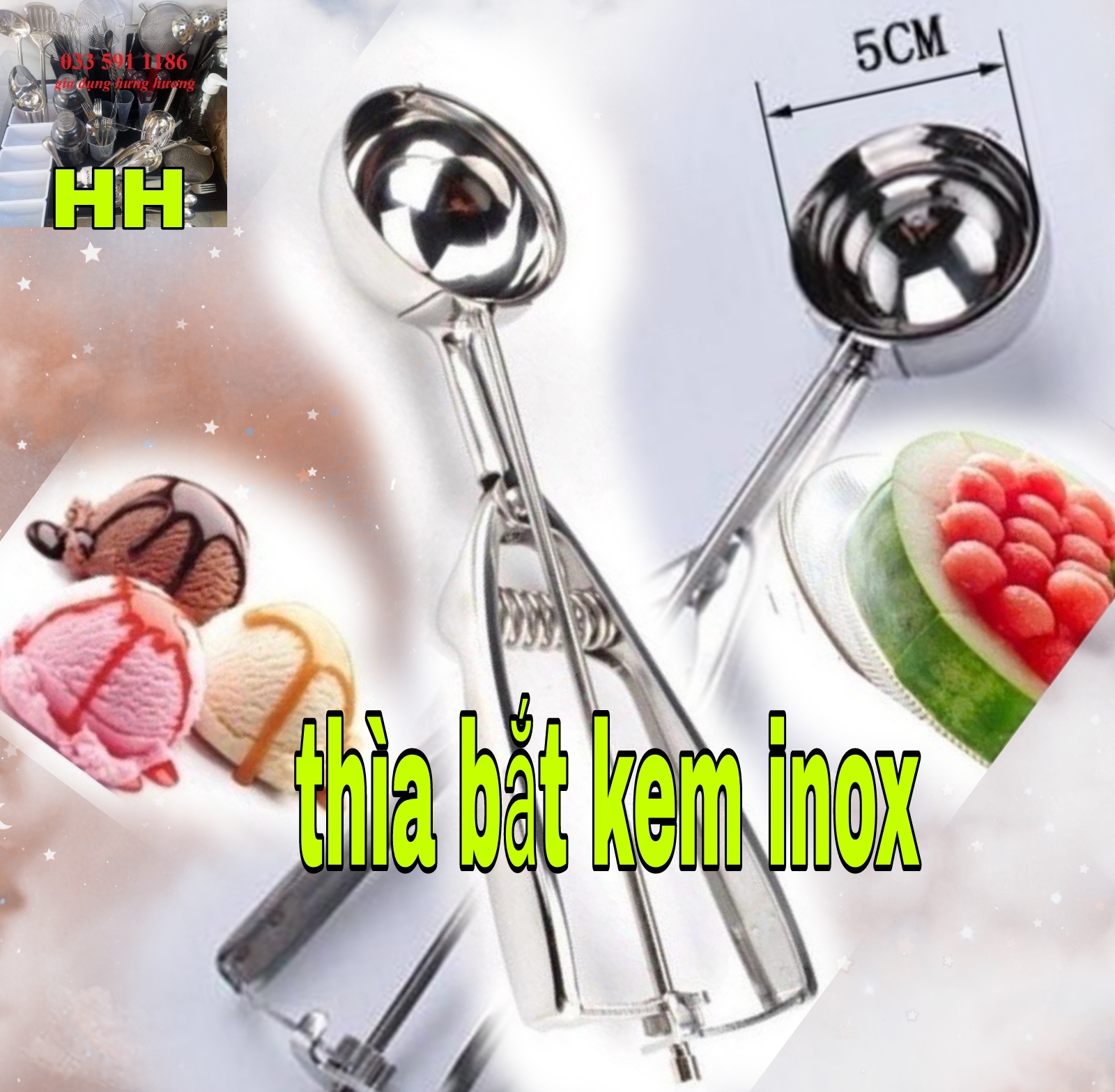 Súc kem inox 304