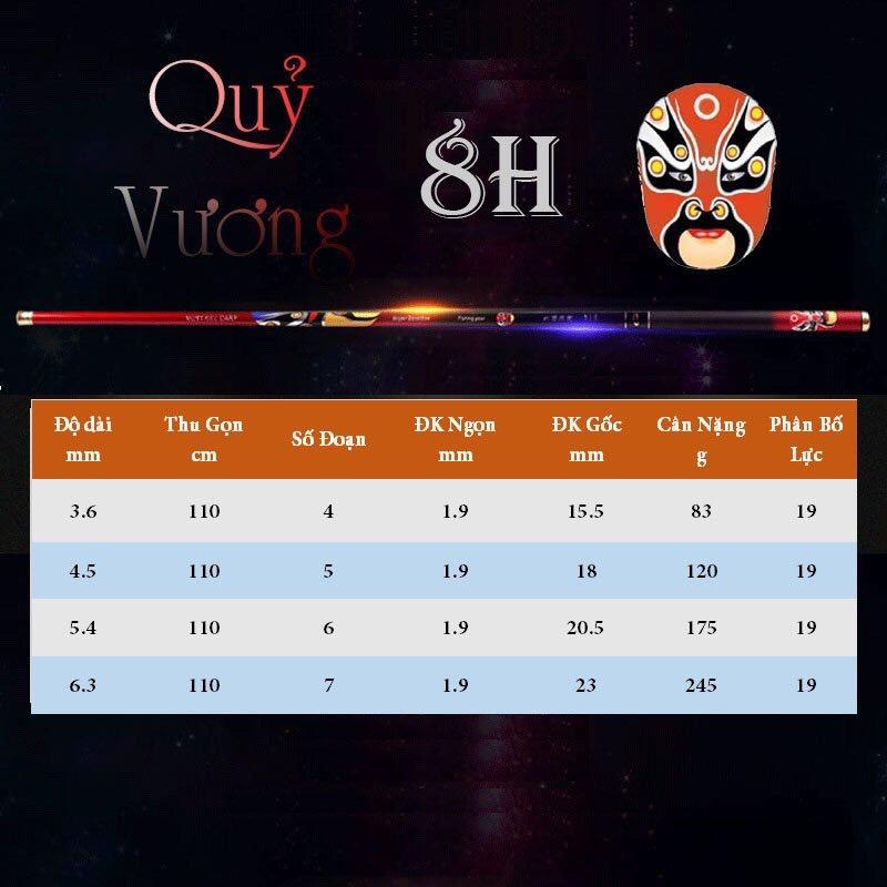 Cần Câu Tay Cao Cấp Quỷ Vương 8H