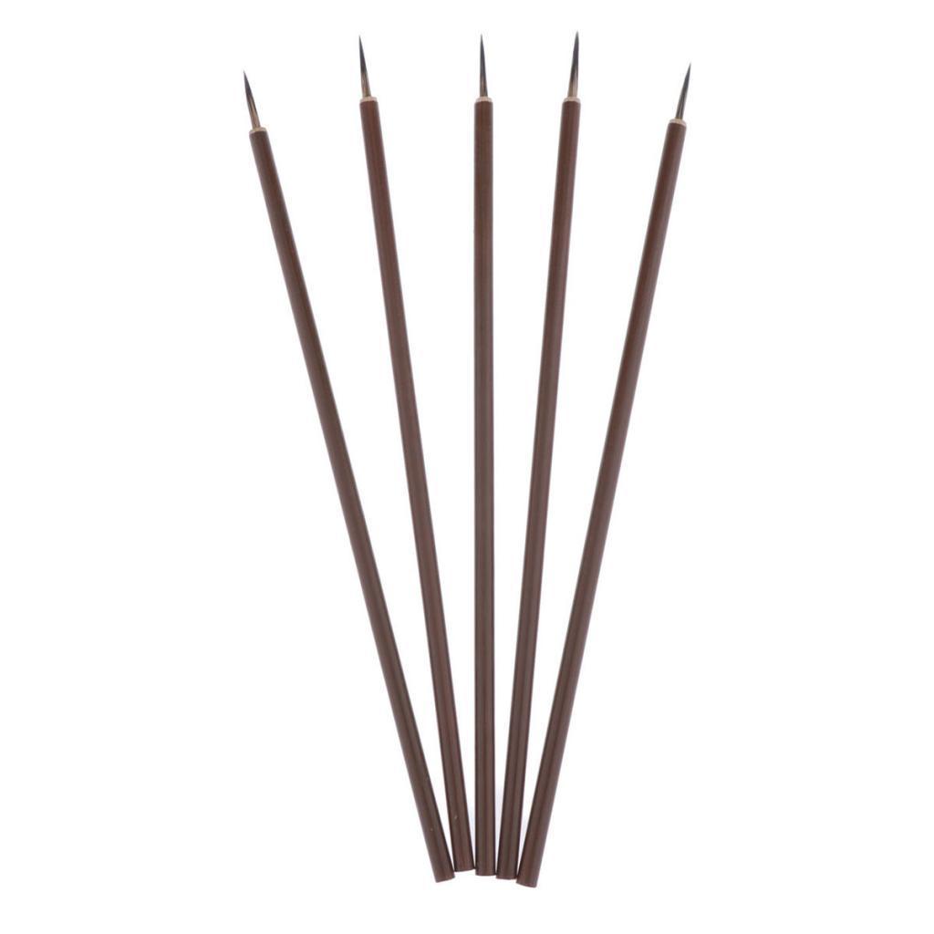10 Pieces Artist Brushes Fine Brushes Detail Brushes Miniature Brushes Pointed Brush Set For Acrylic Painting Watercolor Nail Art