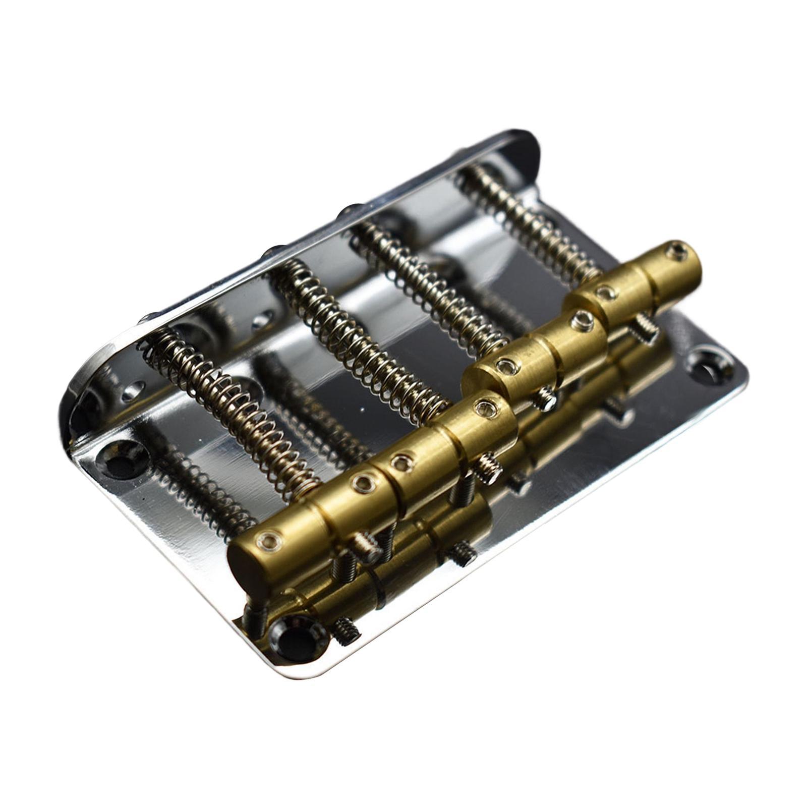 Black Professional 4 String Bass Bridge for Electric Bass Guitar