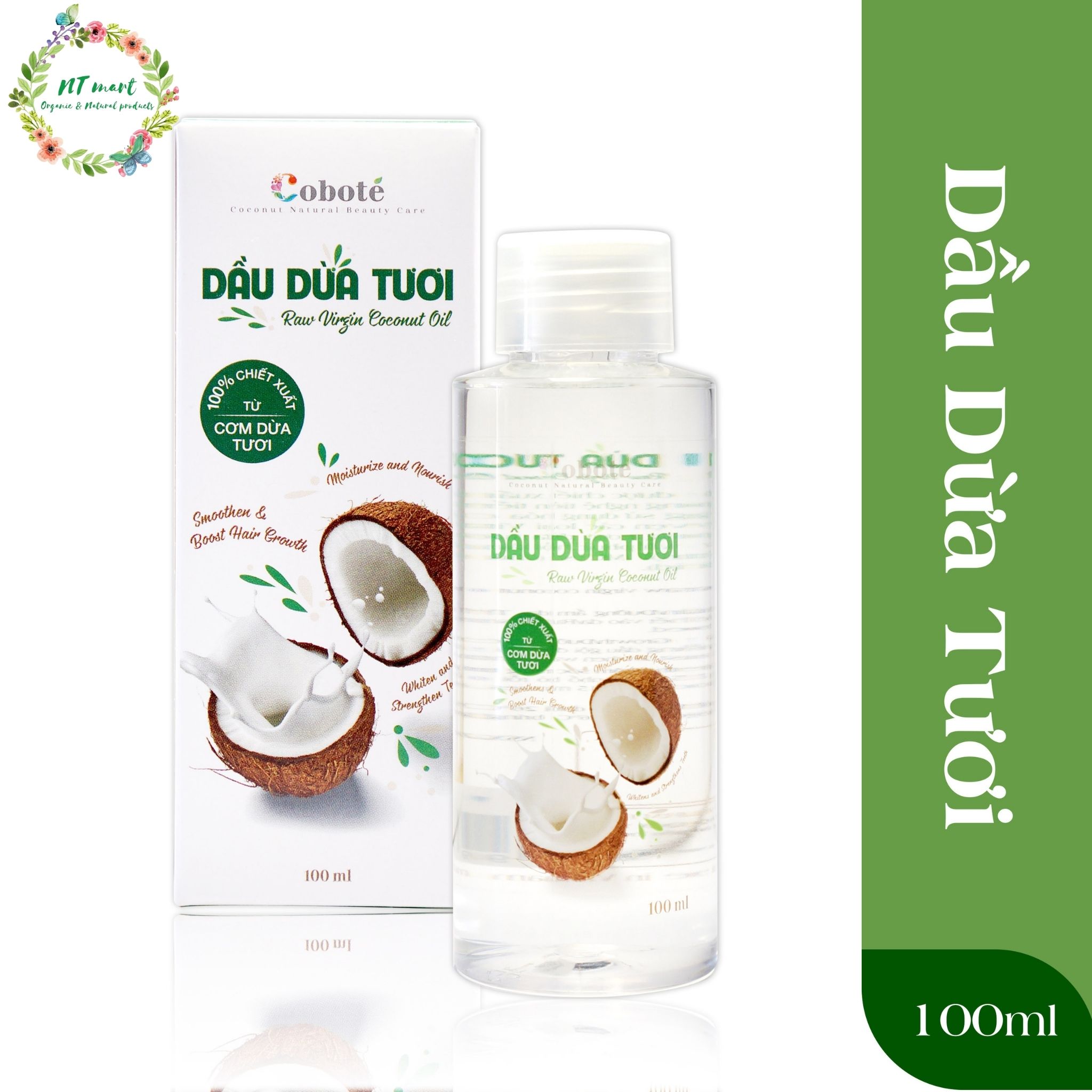 COBOTÉ - DẦU DỪA TƯƠI - 100% CƠM DỪA TƯƠI