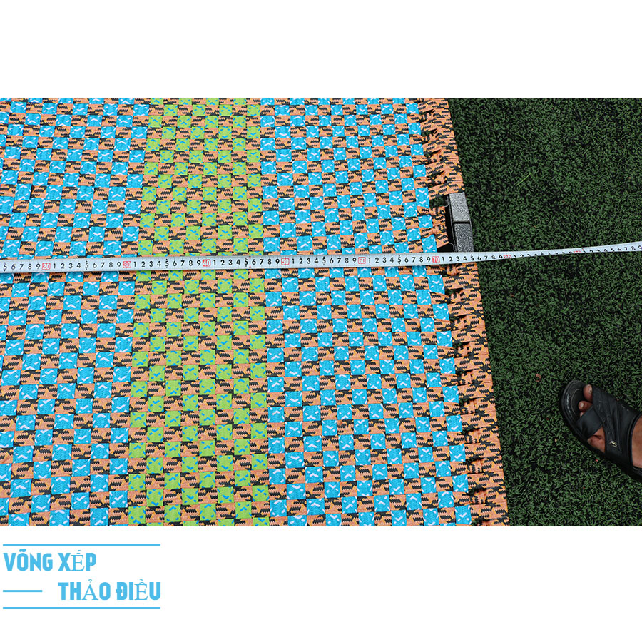 Giường xếp sơn tĩnh điện khung vuông 75cm dây đan đài loan