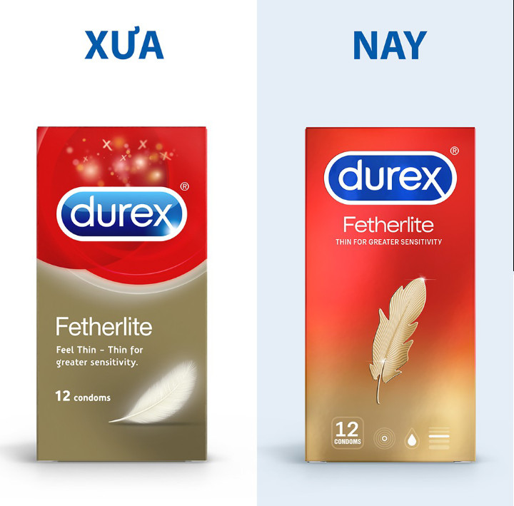 Bộ 2 hộp Bao cao su Durex Fetherlite Thin Greater 12 bao / hộp - Thiết kế Siêu mỏng 52.5mm từ Bao cao su Durex CAO CẤP