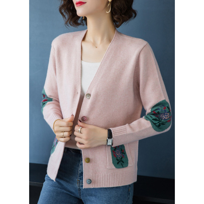 Áo Cardigan Nữ Họa Tiết Hoa Dễ Thương ALNO38 MayBlue Kiểu Dáng Hàn Quốc