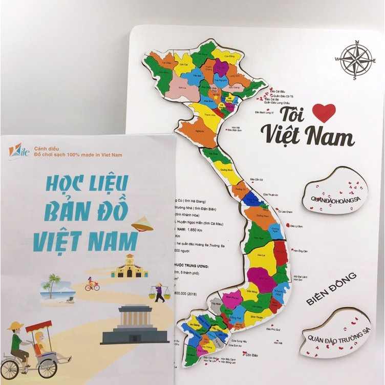 Bộ lắp ghép bản đồ Việt Nam