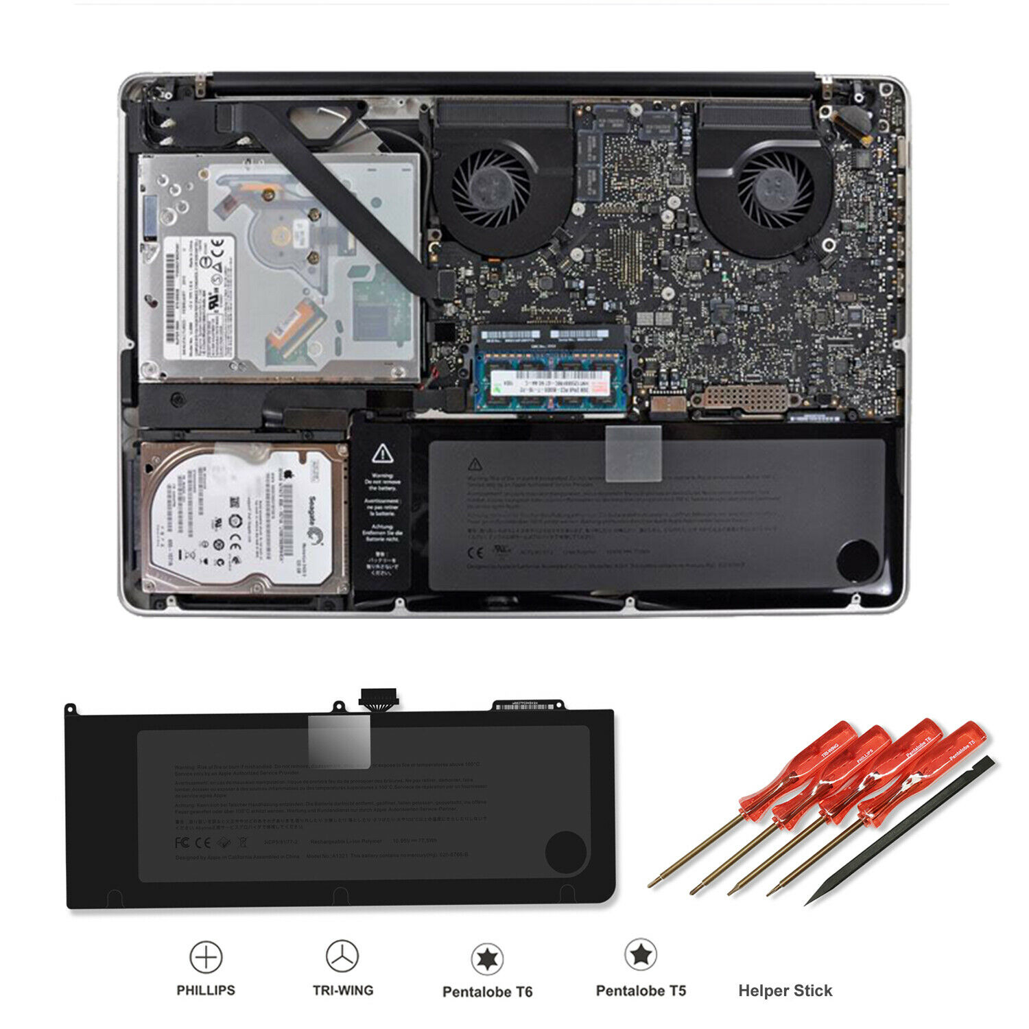 Pin dành cho MacBook Pro 15" A1286 A1382 MD103LL/A MD104LL/A MD318 MD322 MD318LL/A