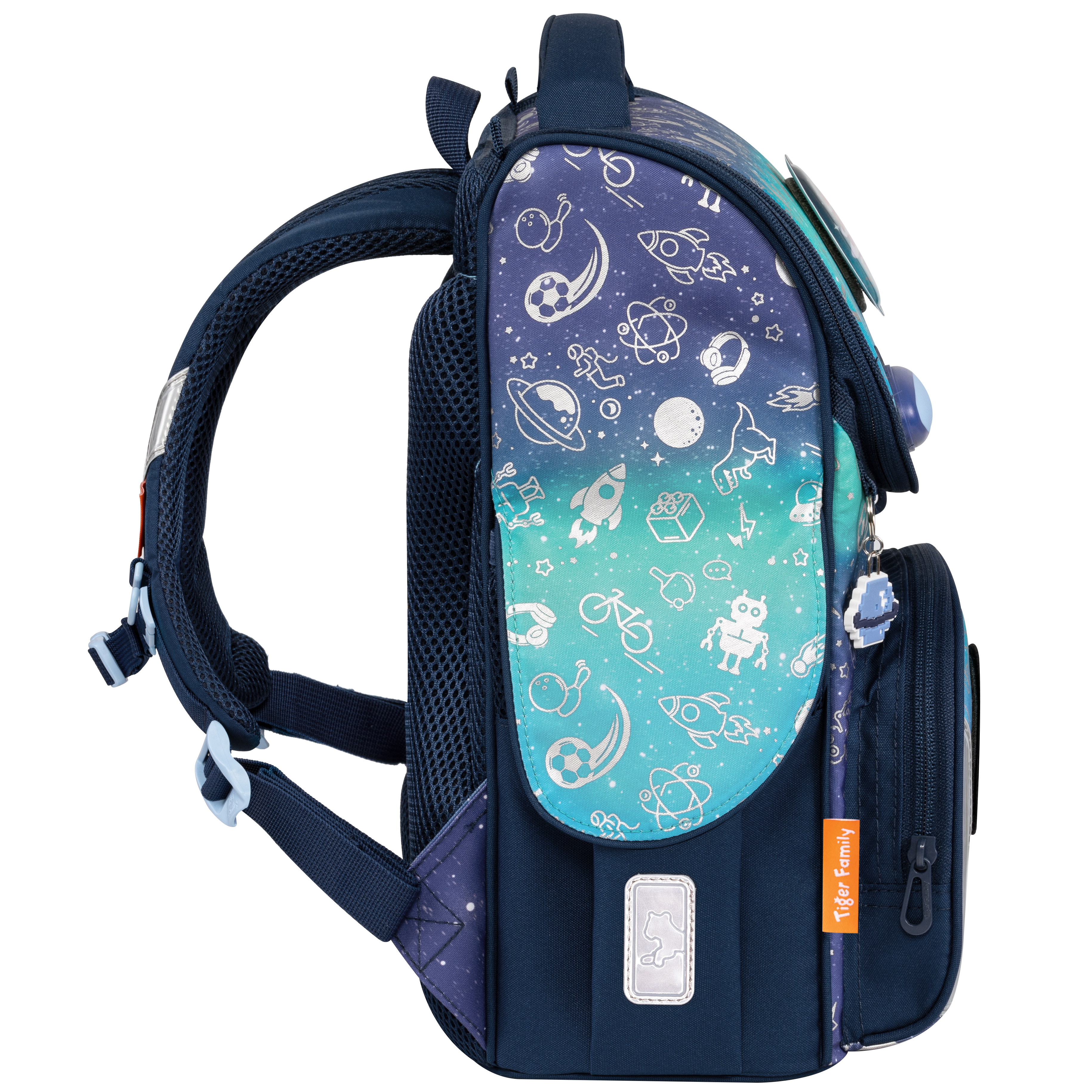 Cặp Chống Gù Nature Quest Schoolbag Pro - Space Things - Go Green - Tiger Family TGNQ-097A