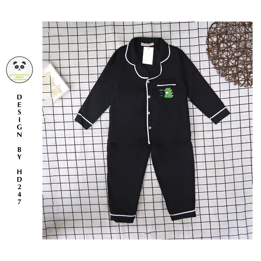 sét đồ cho bé gái pijama mặc nhà size đại so kute in hình mèo dễ thương 0311