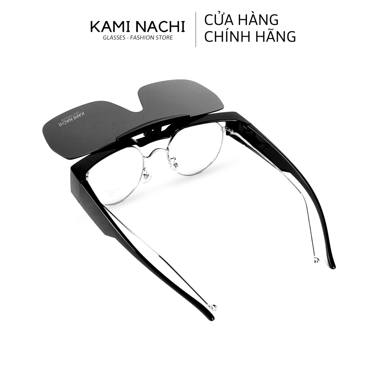 Gọng kính Shield Glasses chống phân cực, chống tia UV, có thể lật lên KAMI NACHI T8805