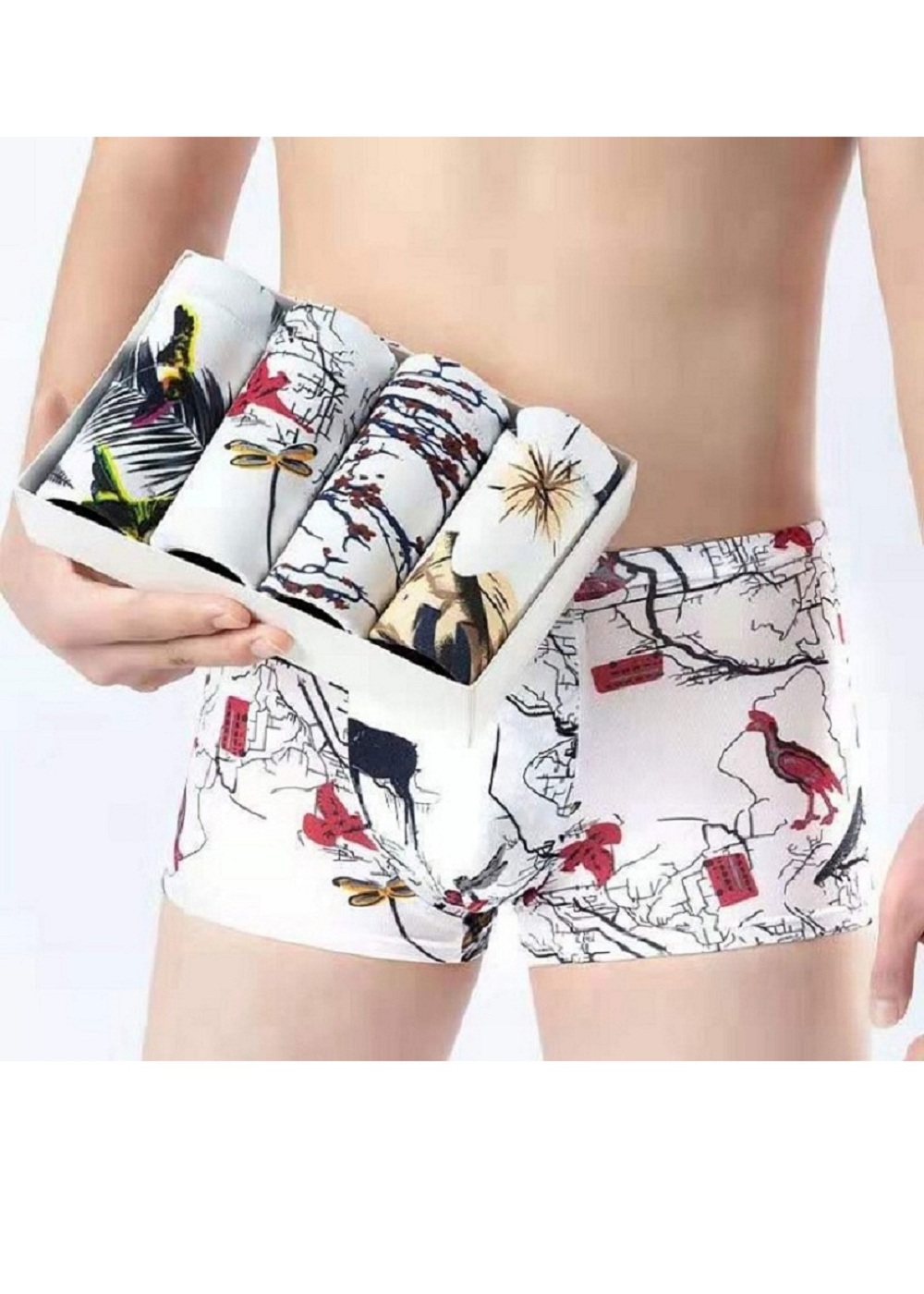 COMBO 4 QUẦN LÓT BOXER NAM cao cấp chất vải mềm mịn, hút mồ hôi tốt, kiểu dáng quyến rũ L2893