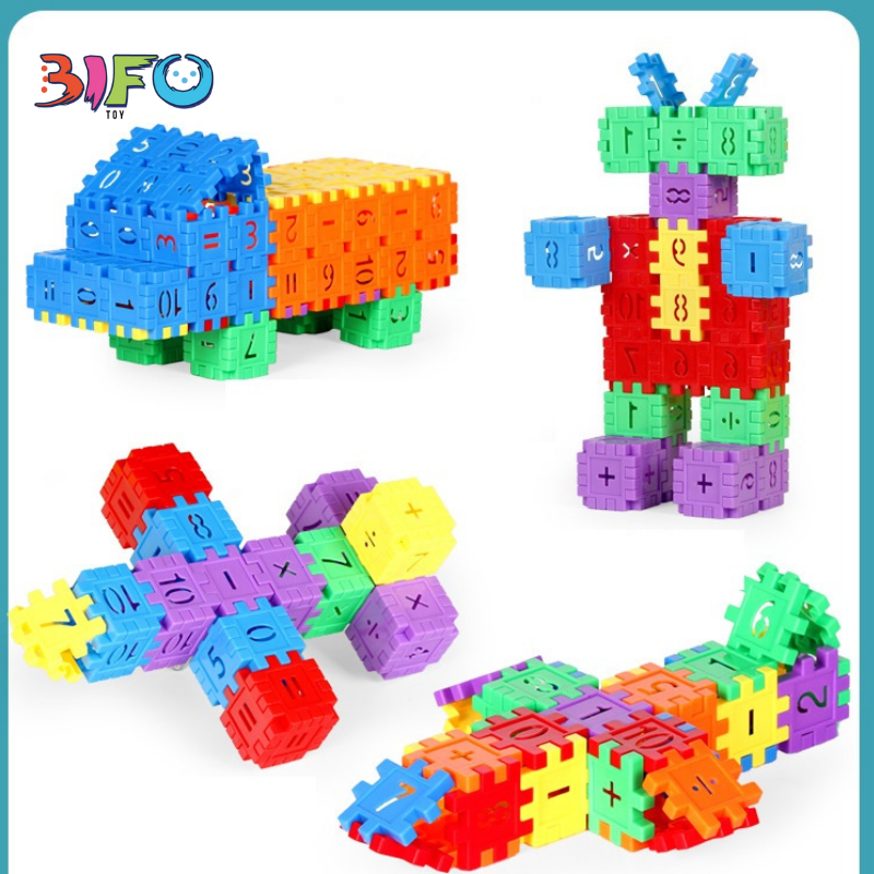 Bộ đồ chơi Building Block nhiều miếng ghép nhựa cho bé lắp ghép sáng tạo