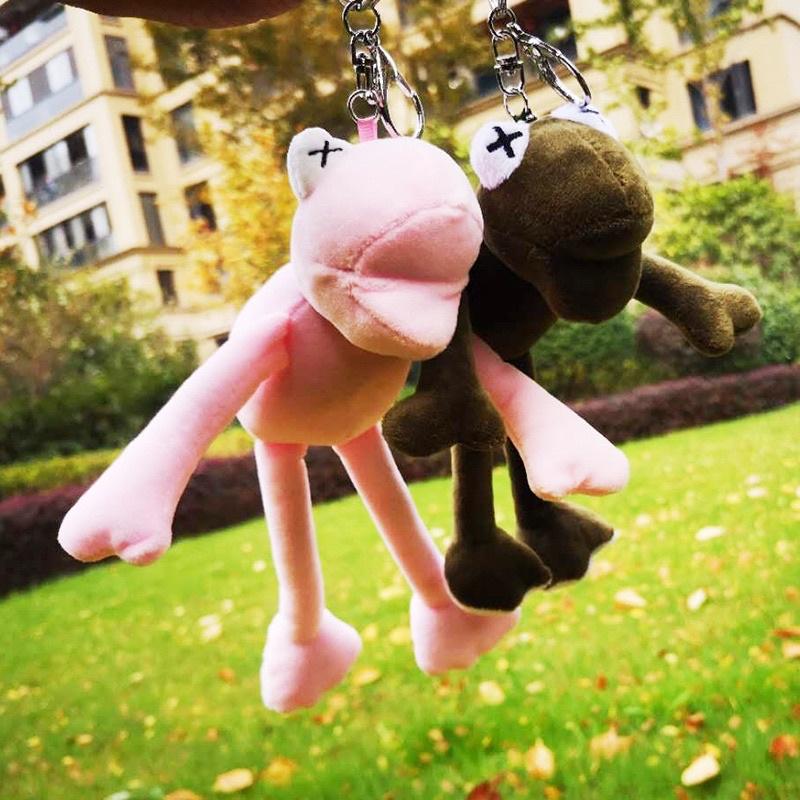 Móc khoá gấu bông vịt cà khịa ếch kermit mèo cá chim cánh cụt bò sữa mây Ulzzang xinh xắn