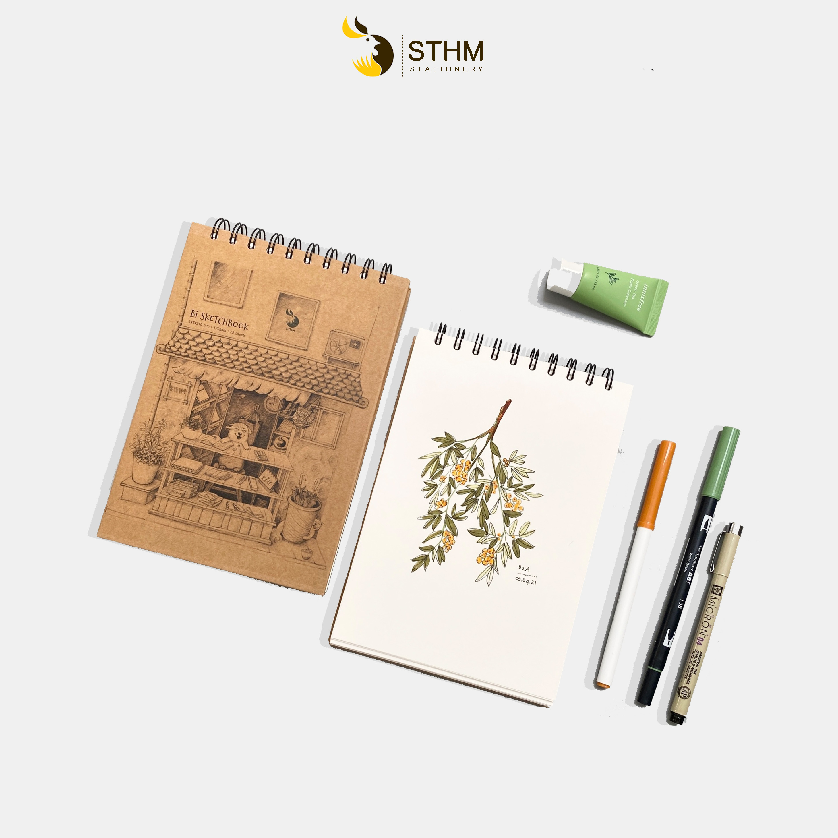 Sổ tay chuyên vẽ chì - Bí sketchbook - A5