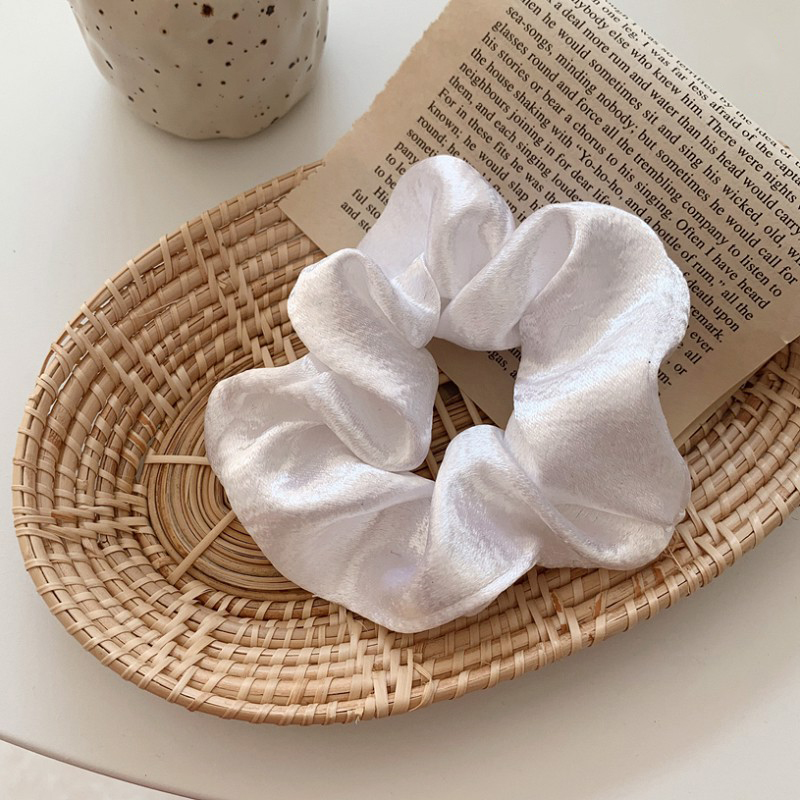 Cột Tóc Vải Scrunchies, Dây Buộc Tóc Scrunchies Nhiều Màu Hàn Quốc SC03 cực kì xinh xắn