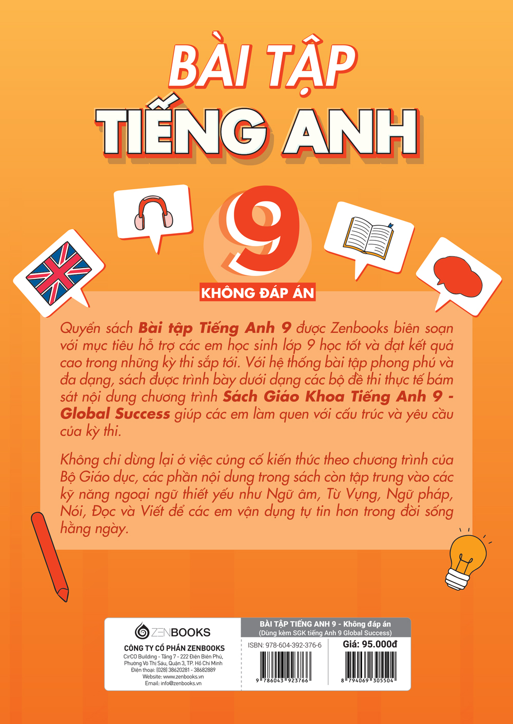 Bài Tập Tiếng Anh 9 - Không Đáp Án (Dùng Kèm SGK Global Success)