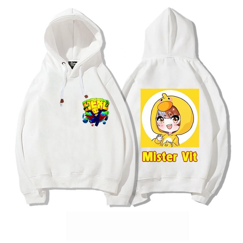 Áo khoác hoodie in hình hero team màu trắng cực chất bé trai bé gái đều mê hình in đẹp chất áo mát