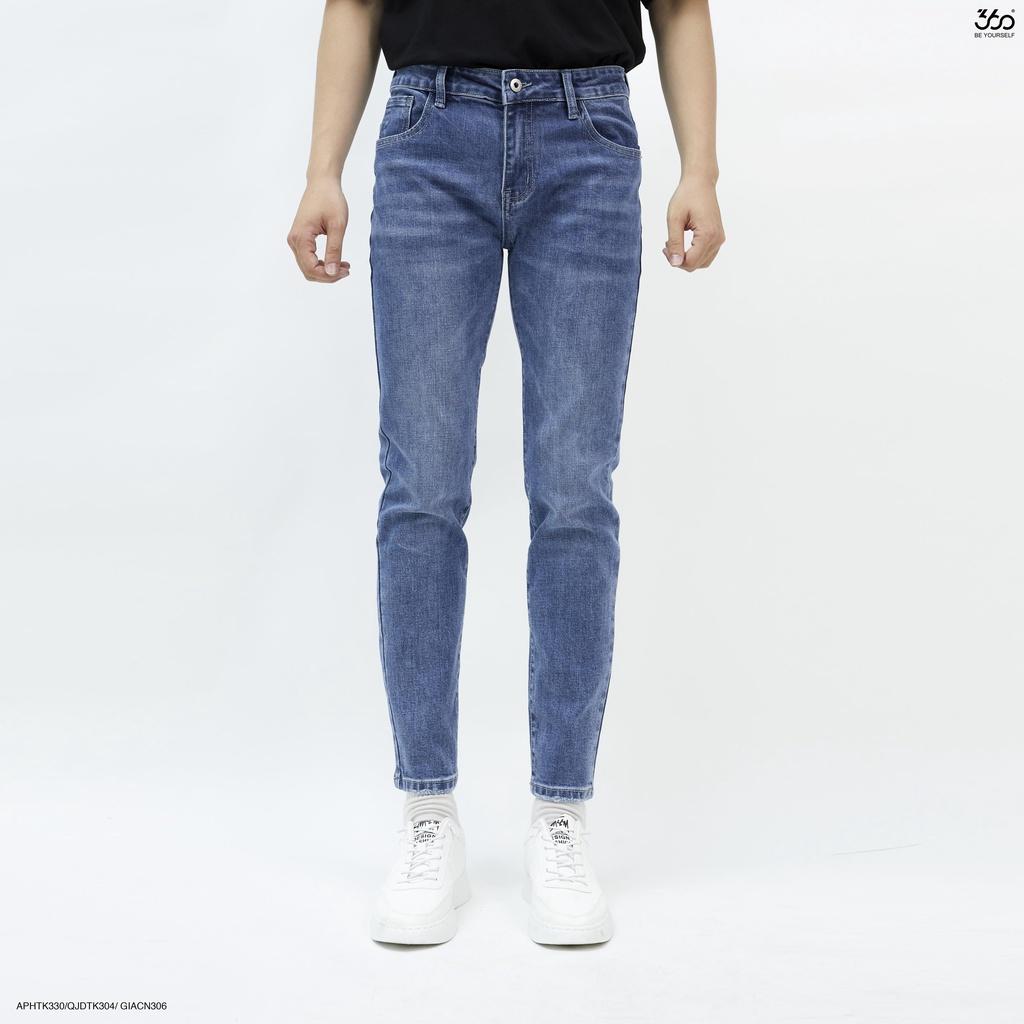 Quần jeans nam local brand 360 BOUTIQUE màu xanh navy - QJDTK304