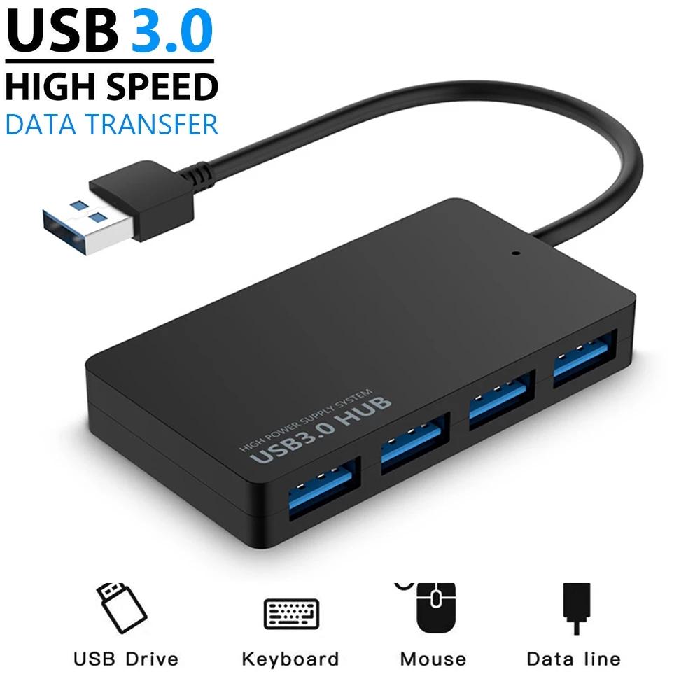 Hub USB 3.0 Cho Laptop Máy Tính Tốc Độ Cao USB 3.0 Bên Ngoài 4 Cổng Adapter Bộ Chia USB Mở Rộng Máy Tính phụ Kiện