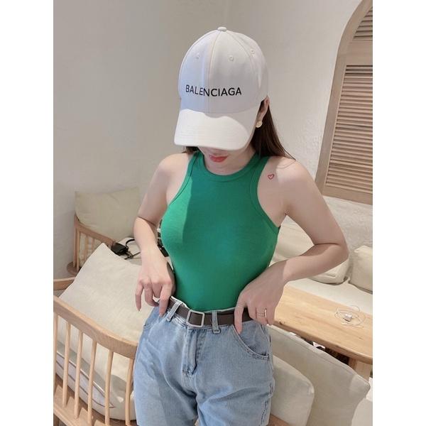 Áo ba lỗ croptop trơn nhiều màu ( len tăm )