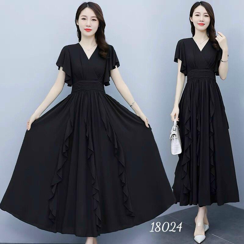 Đầm maxi voan chiffon