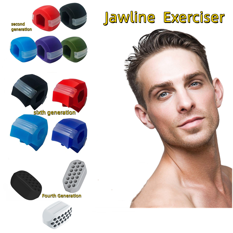 Fitness Face Jaw Bài tập Thắt chặt mặt Đường viền mặt hai cằm loại bỏ Huấn luyện viên Huấn luyện Color: Red B