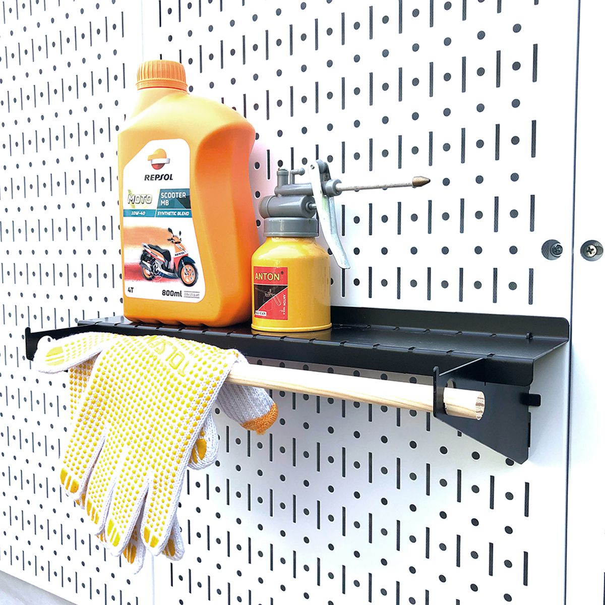 Bộ Kệ Đỡ Dụng Cụ Thanh Tròn Pegboard - Móc Treo Đồ Nghề Sử Dụng Với Bảng Treo Dụng Cụ Sửa Chữa Pegboard Cơ Khí SMLIFE