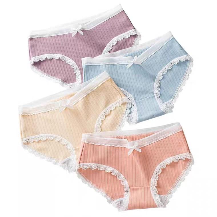 Quần lót nữ cotton viền ren siêu mềm êm