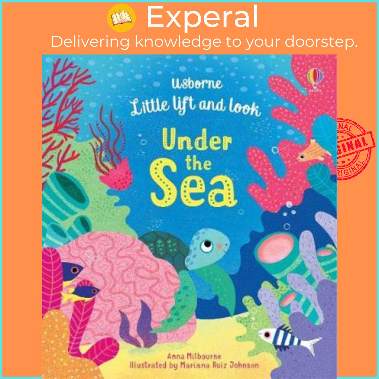 Sách - Little Lift and Look Under the Sea by Anna Milbourne (UK edition, paperback)