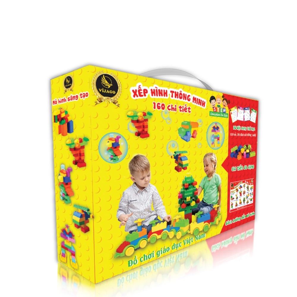 Đồ Chơi Xếp Hình Lắp Ráp Thông Minh 160 Chi Tiết Giúp Bé Phát Triển Tư Duy Trí Tuệ
