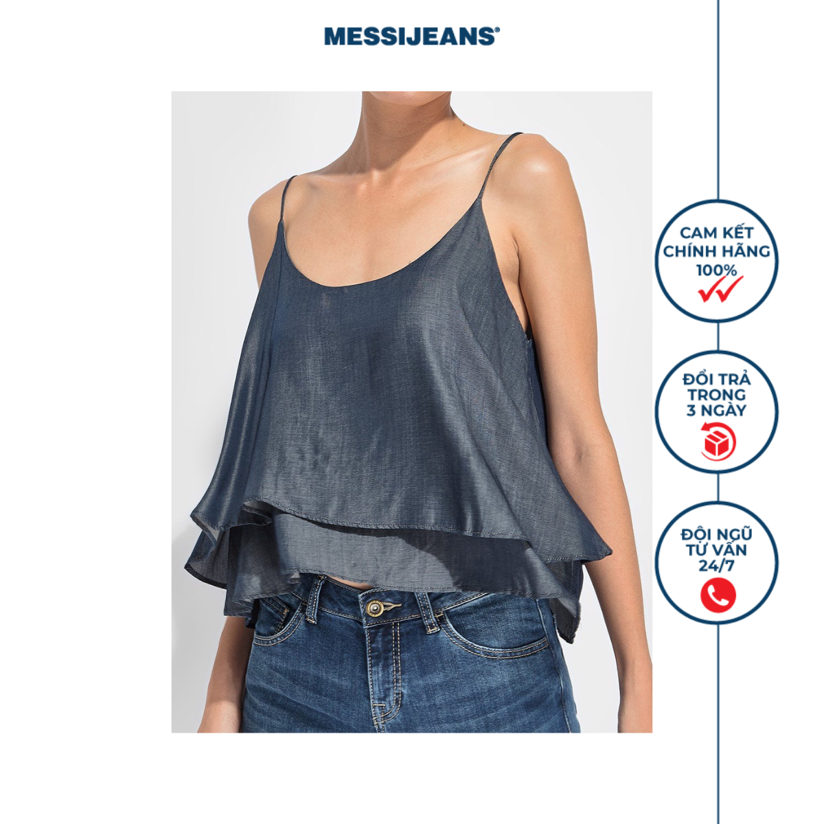 Áo dây 2 lớp SSW-496 (Fashion)