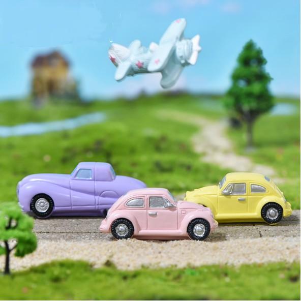 Mô hình xe hơi, máy bay, xe scooter xinh xắn trang trí tiểu cảnh, DIY