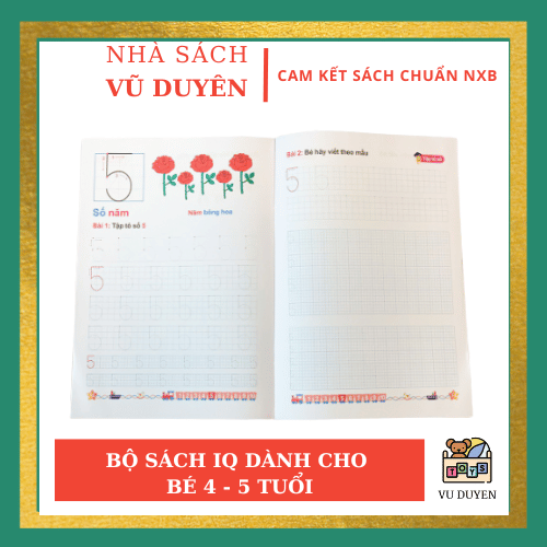 Sách - Bộ phát triển IQ cho bé 4 đến 5 tuổi
