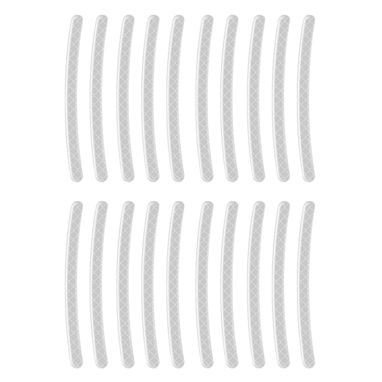 Universal Car Wheel Hub Reflective Sticker for Night Driving White