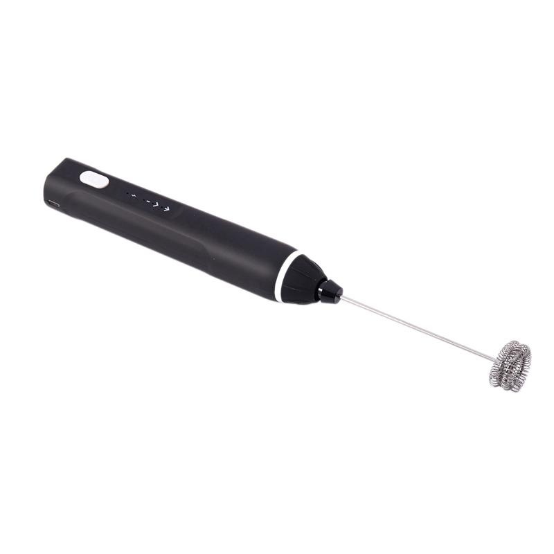 2 Bộ 2 Cối Bọt Sữa Uống Sữa Rửa Mặt Foamer Kem Đánh Nấu Trộn Cầm Tay Khuấy Cà Phê Trứng Be Đen & Bạc