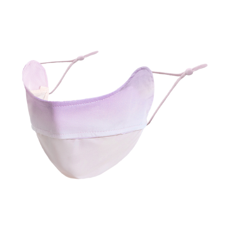 Mặt Nạ Chống Nắng / Tia UV Màu Gradient Bằng Lụa Lạnh Thời Trang Mùa Hè Dành Cho Nữ