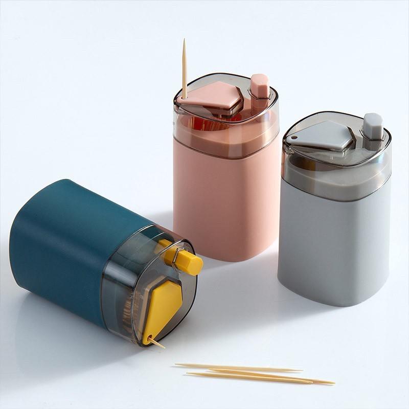 Hũ đựng tăm xỉa răng thông minh tự động lấy tăm