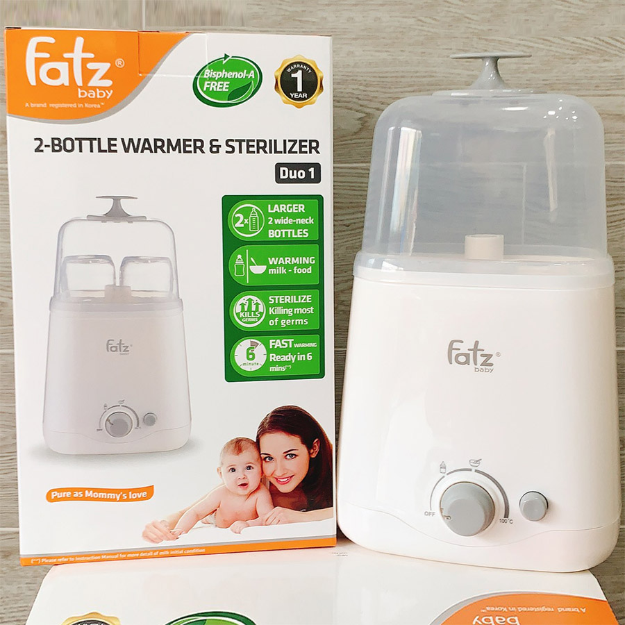 MÁY HÂM SỮA 2 BÌNH CỔ RỘNG FATZ BABY FB3012SL