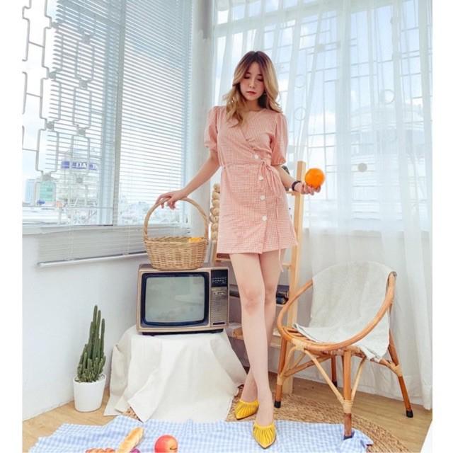 VÁY CARO CAM BUỘC CHÉO