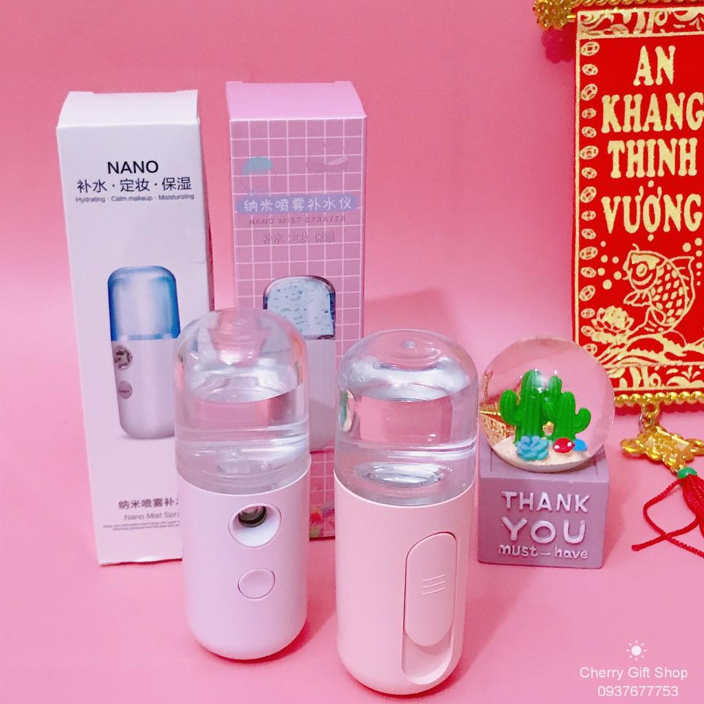 Máy Xông Mặt - Xịt Khoáng Nano mini Cầm Tay Ảnh Thật Shop Chụp