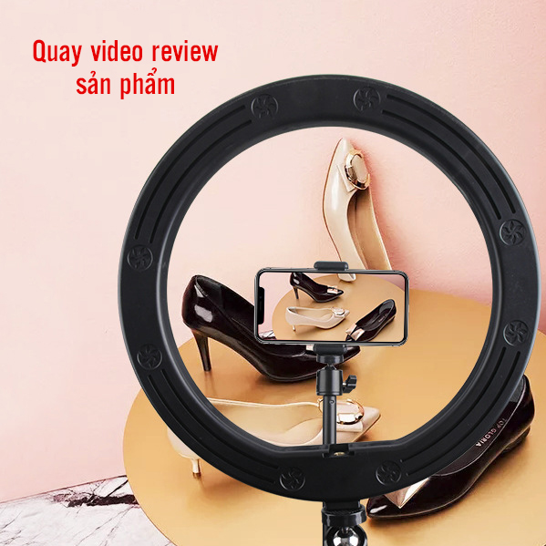 Giá đỡ chân quay video topshot đèn 16cm quay review sản phẩm, livestream, spa phun xăm có đèn chân 2.1m