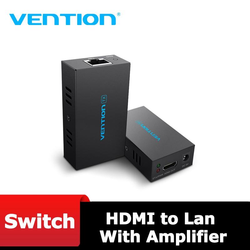 Bộ khuếch đại HDMI qua cáp mạng hỗ trợ 60m Vention AFIB0 - Hàng Chính Hãng