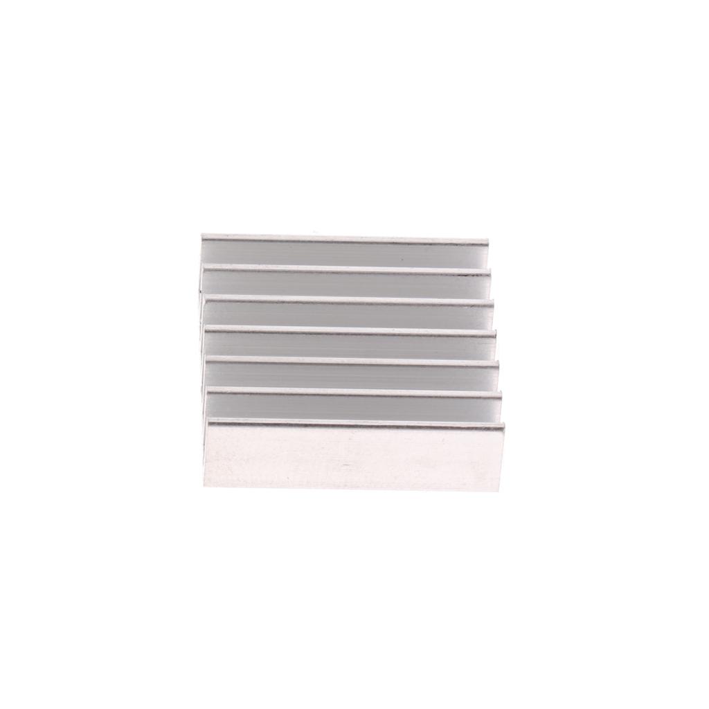 10x Silver Tone Aluminium Heatsink Heat Sink Radiator Cool Fin 20*20*6