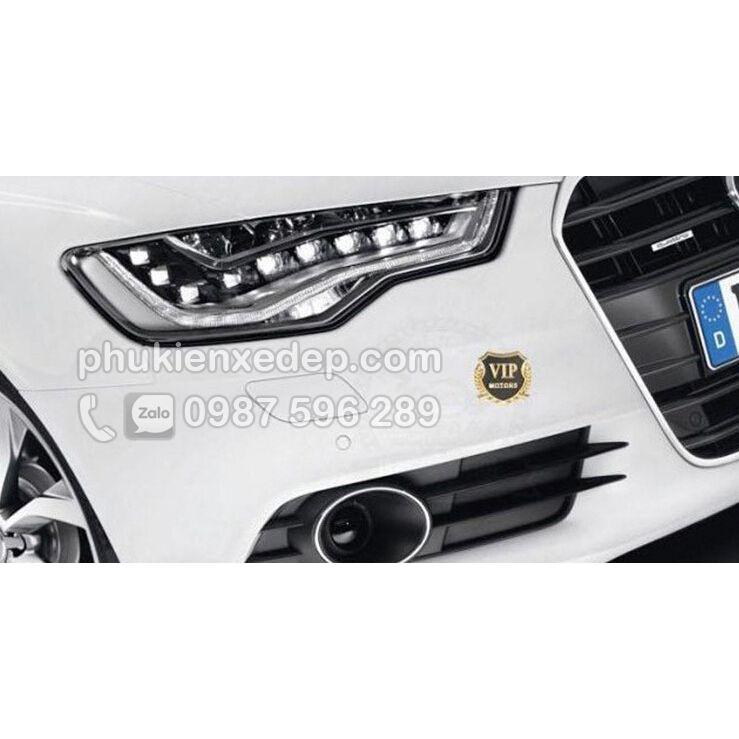 Huy hiệu VIP trang trí xe - Decal trang trí xe hơi ô tô