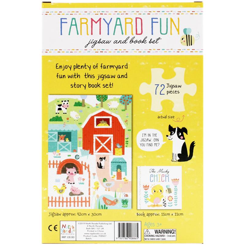 Jigsaw &amp; Book Set - Farmyard Fun