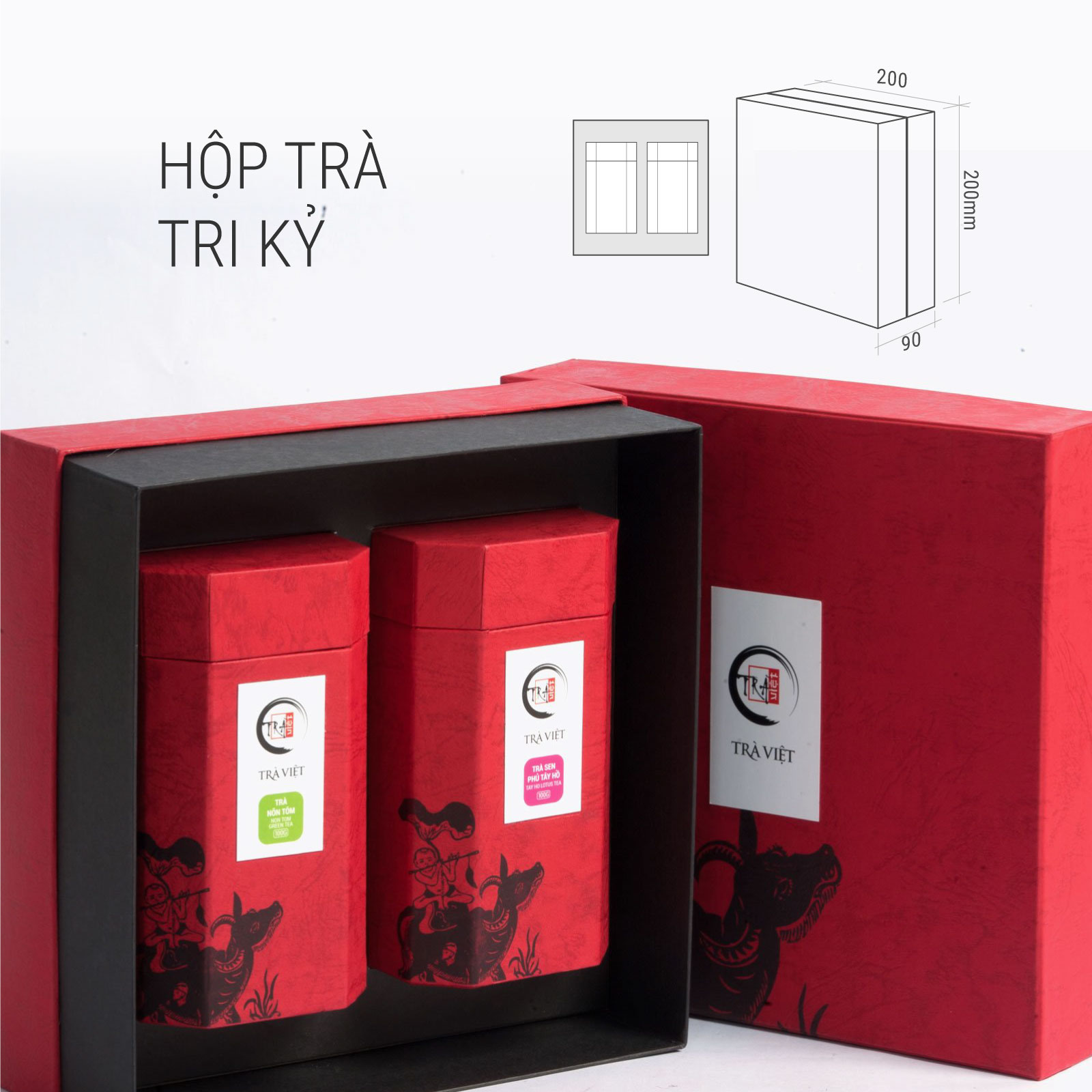 Hộp Qùa Tri Kỷ TRÀ VIỆT – Trà Sen – Trà Ô Long