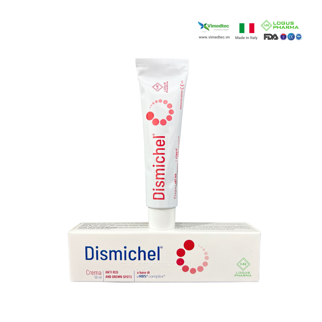 Dismichel Kem Serum Chống Lão Hoá Dưỡng Trắng Đều Màu Da Loạn Tăng Sắc Tố Hemosiderin Và Melanin Nám, Rạm, Tàn Nhang, Đồi Mồi, Quầng Thâm Toàn Thân, Sẹo, Tăng Sinh Tế Bào, Thẩm Thấu Dưỡng Ẩm Sâu. Viêm Da. Phục Hồi Tổn Thương Thẩm Mỹ. Nhập Khẩu Italy