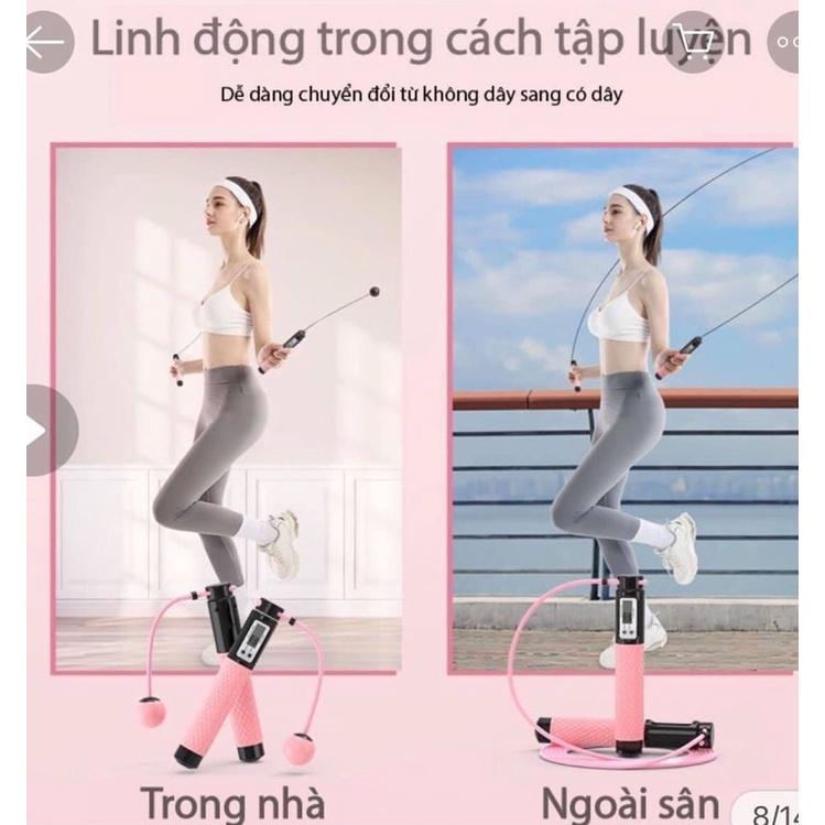 Bộ dây nhảy 2 loại dây nhảy trong nhà ngoài trời