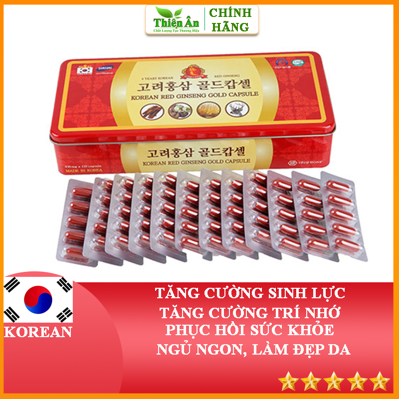 Viên Hồng Sâm Đông Trùng Hạ Thảo Hộp 120 Viên