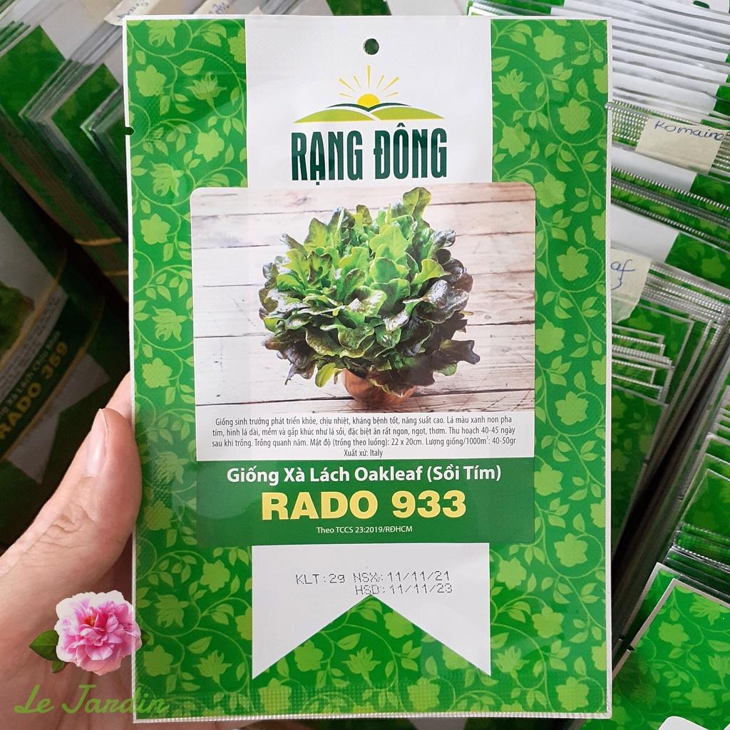 Hạt giống xà lách lá sồi tím Oakleaf 933 - Chịu nhiệt tốt