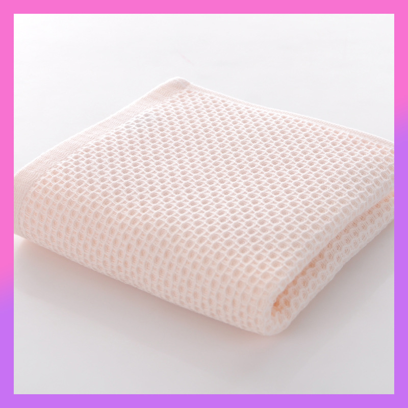 Khăn tắm Khăn mặt Họa tiết tổ ong Dày Mềm Êm Nhanh khô Thấm nước tốt - KT 74x33cm Nhiều màu lựa chọn